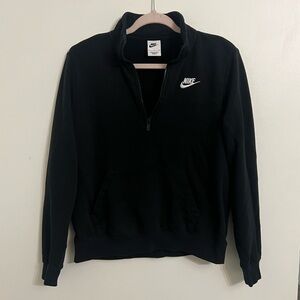 Nike Basic Women's Black Quarter Half-Zip Sweatshirt